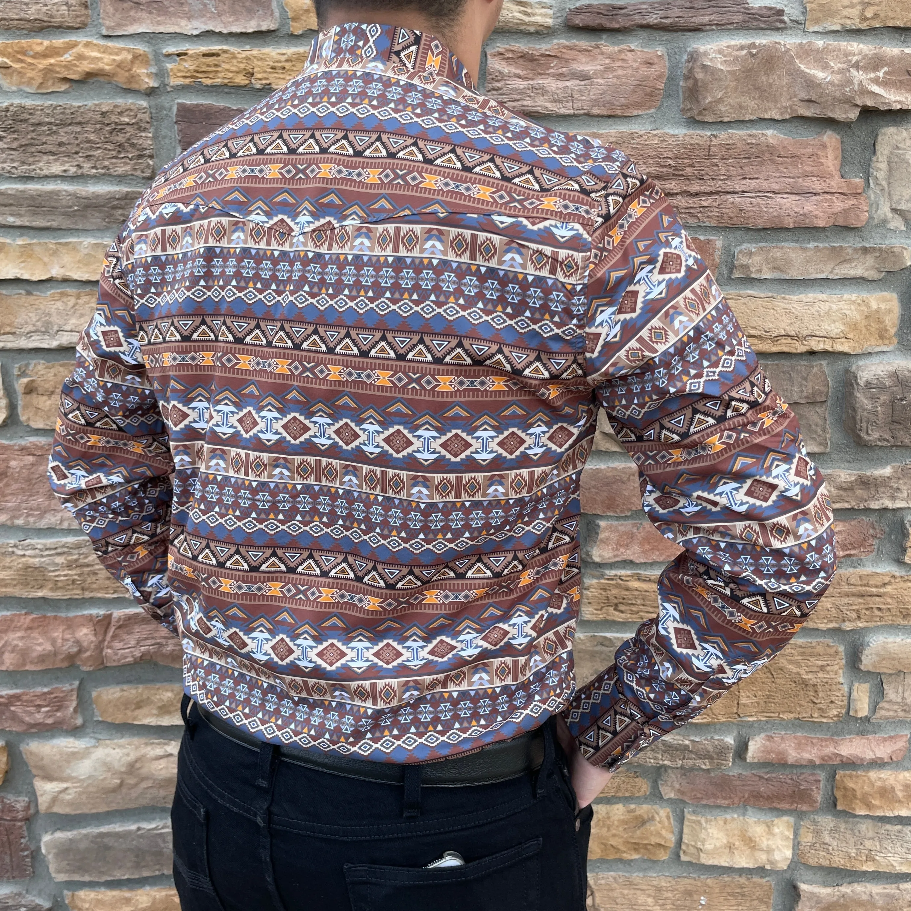 Christopher Aztec Brown Shirt