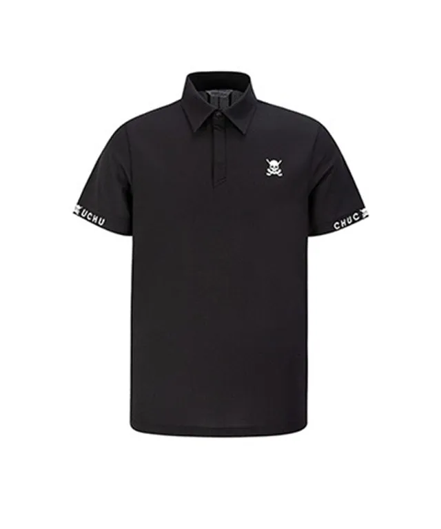 CHUCUCHU Men's Mesh Short Sleeve Black