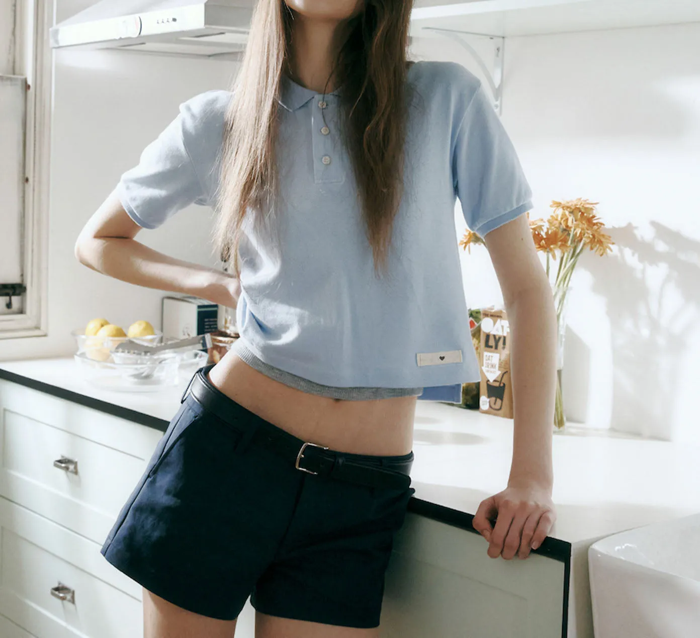 COLLECTION POLO COLOR SHIRT - Light Blue