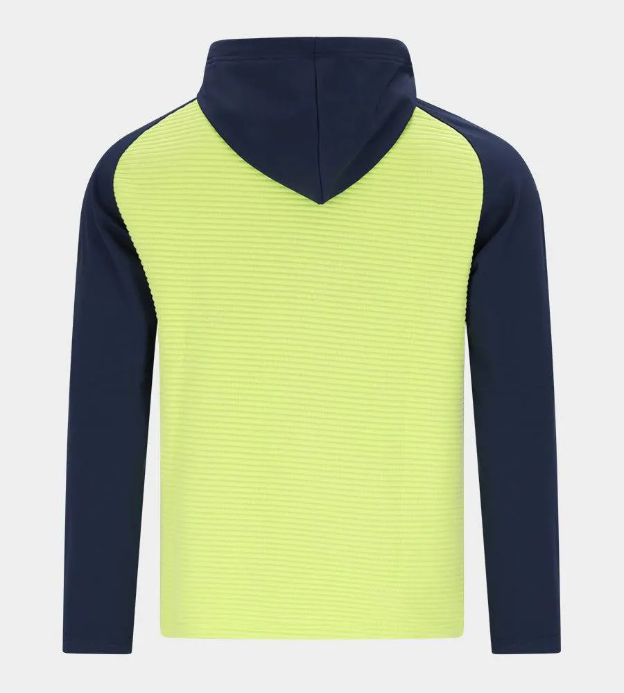 CONTRAST HOODIE - NAVY / LIME