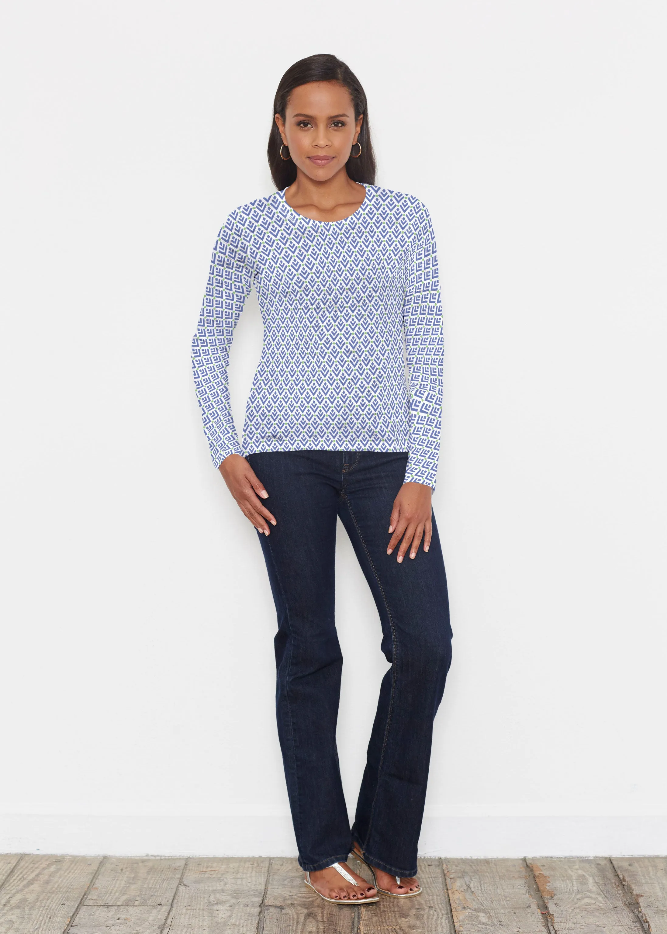 Cosmo Geo (13568) ~ Signature Long Sleeve Crew Shirt