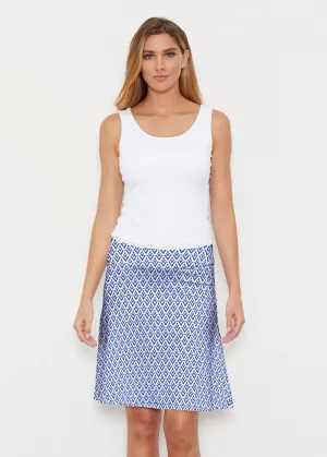 Cosmo Geo (13568) ~ Silky Brenda Skirt 21 inch