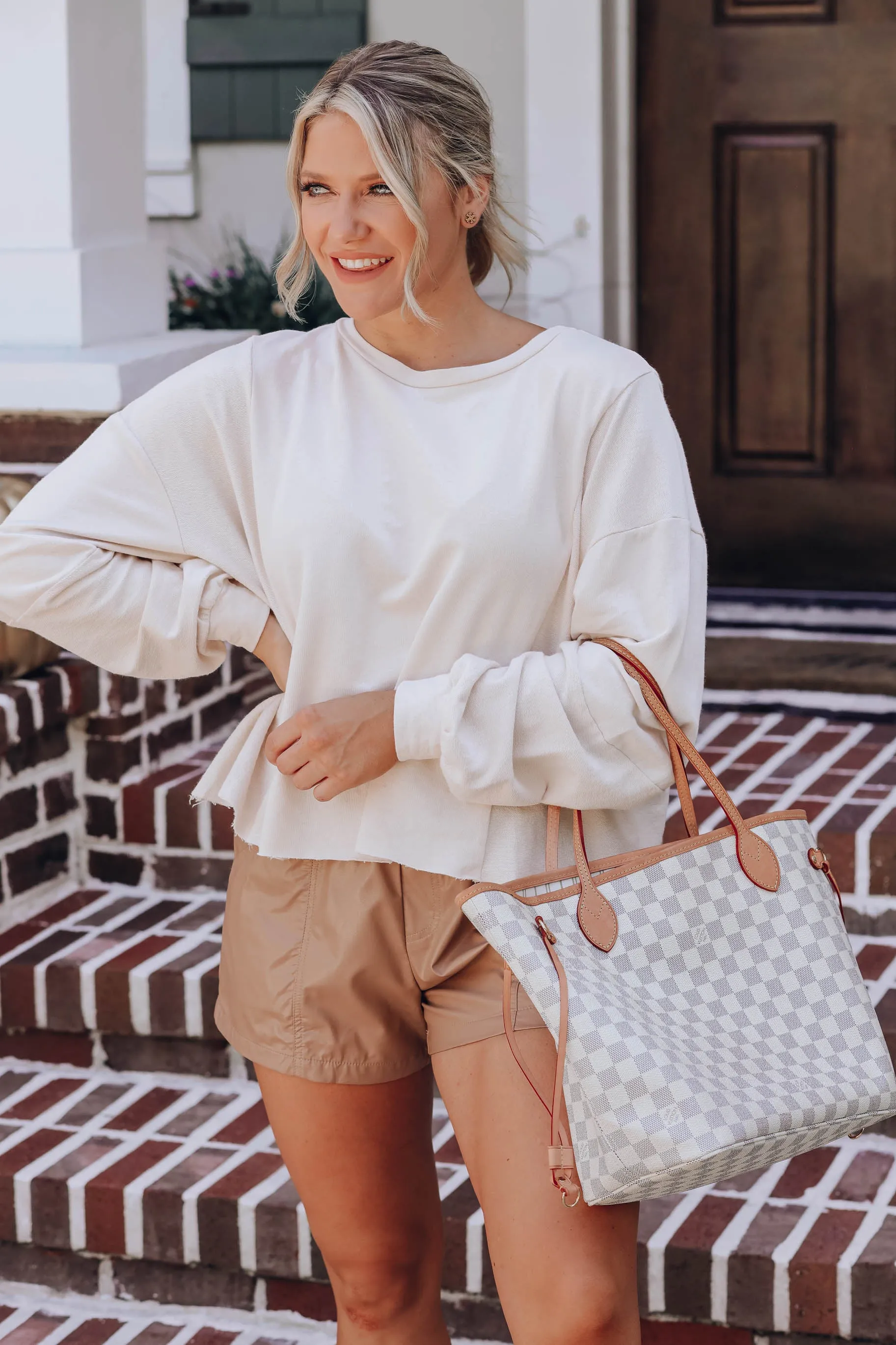 Cozy Cotton Raw Hem Top