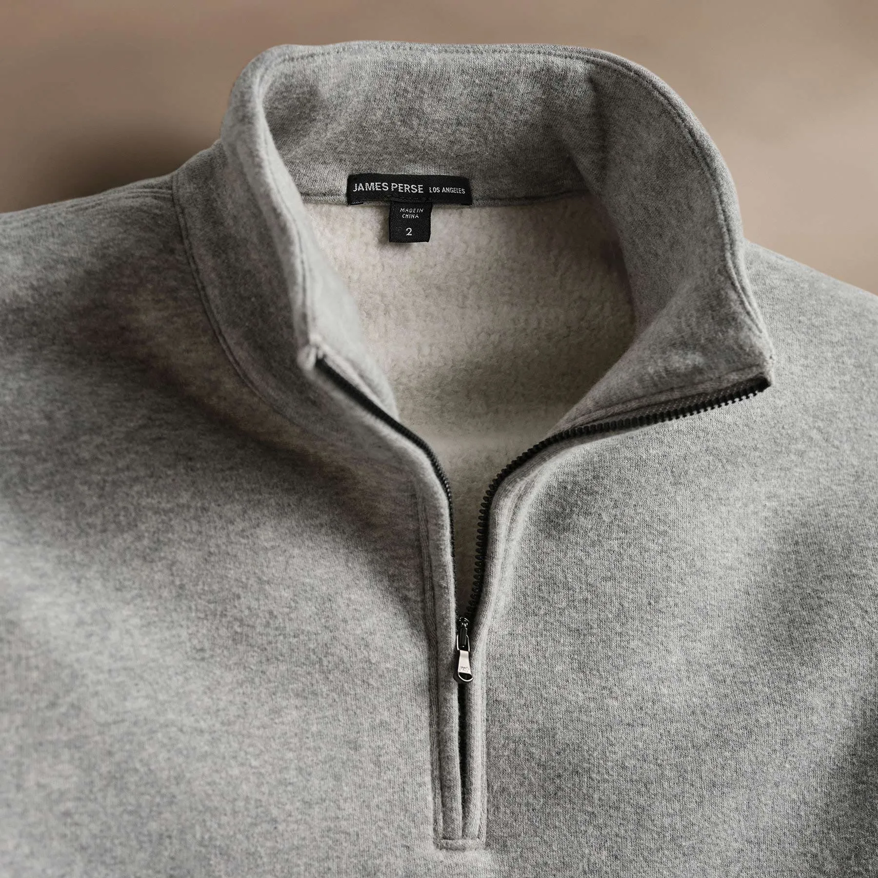 Cozy Half Zip - Heather Grey