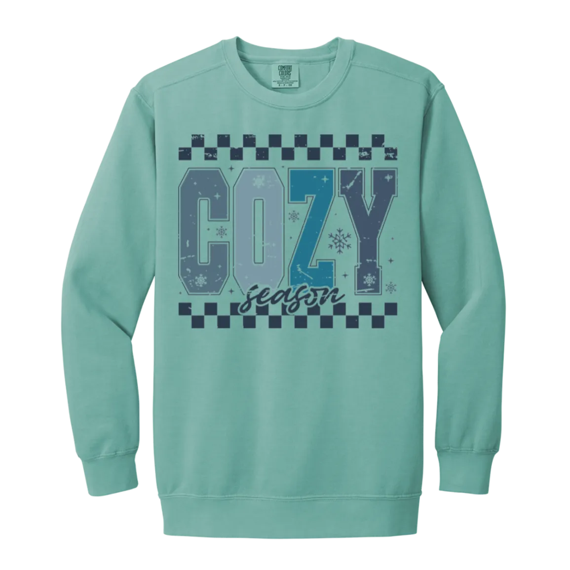 Cozy Season Crewneck Sweatshirt – Comfort Colors | Winter Fashion | Unisex Warm & Comfy Gift