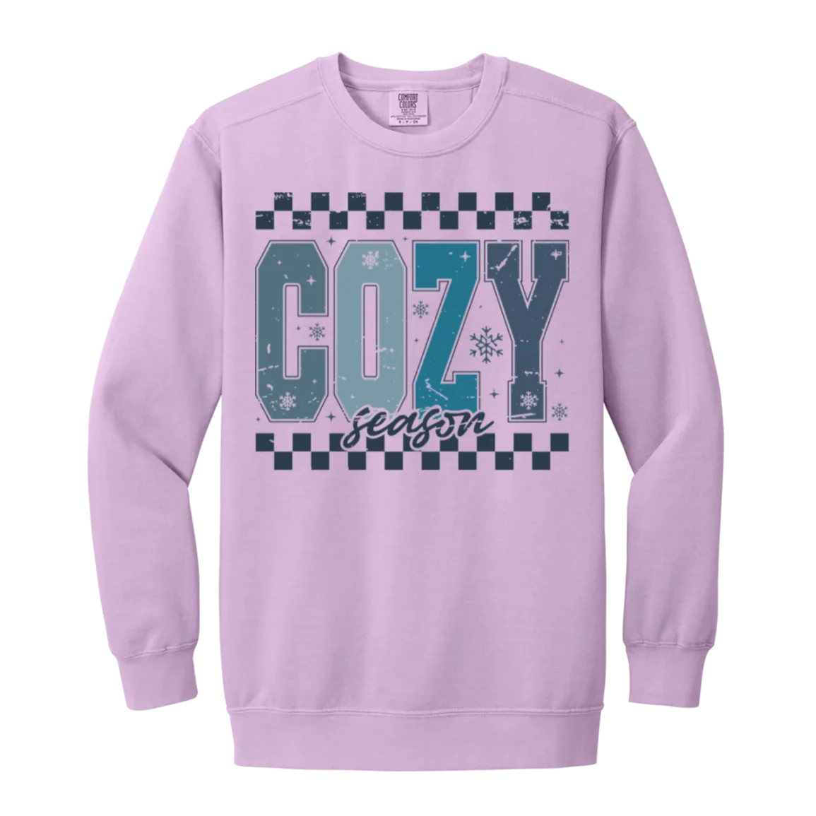 Cozy Season Crewneck Sweatshirt – Comfort Colors | Winter Fashion | Unisex Warm & Comfy Gift