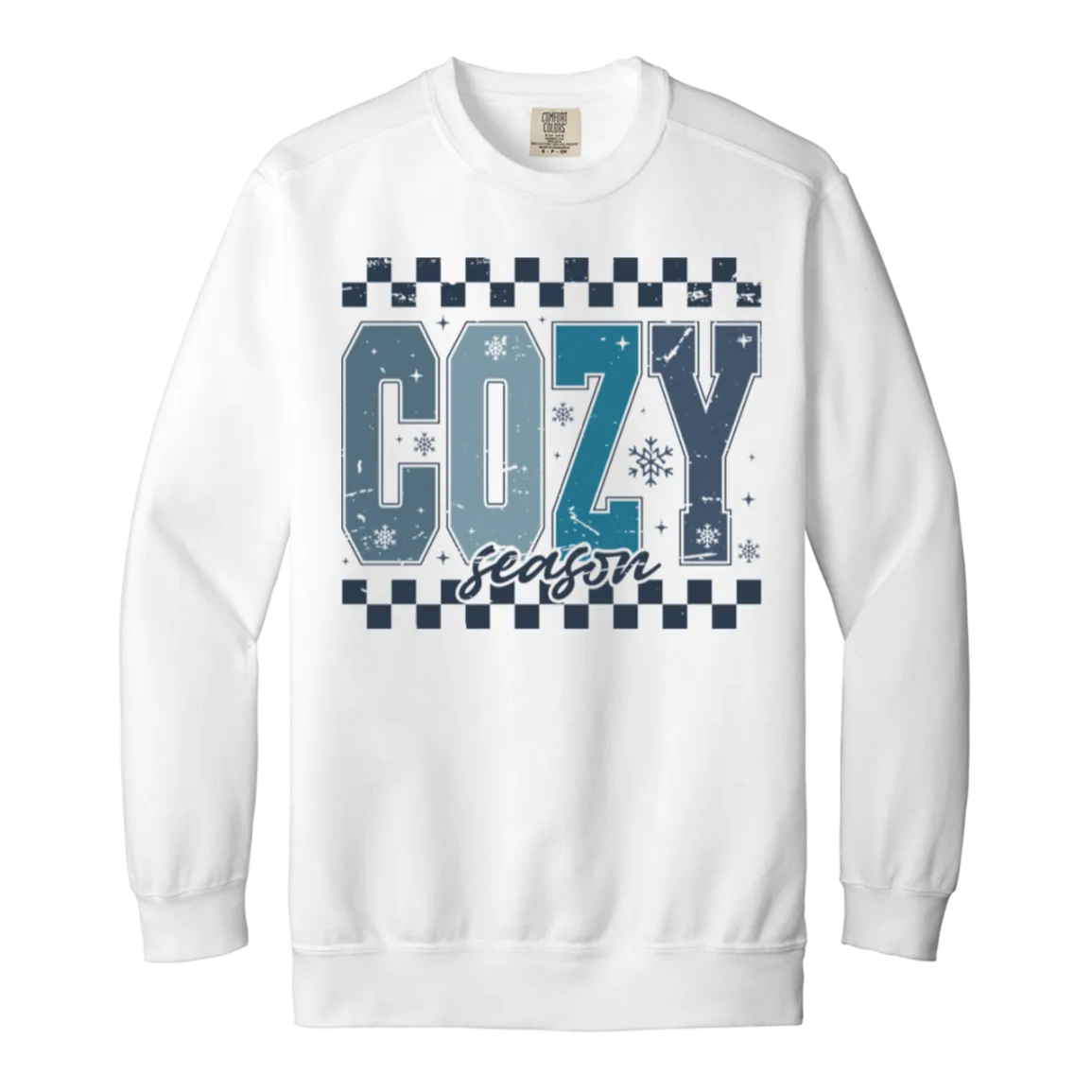 Cozy Season Crewneck Sweatshirt – Comfort Colors | Winter Fashion | Unisex Warm & Comfy Gift