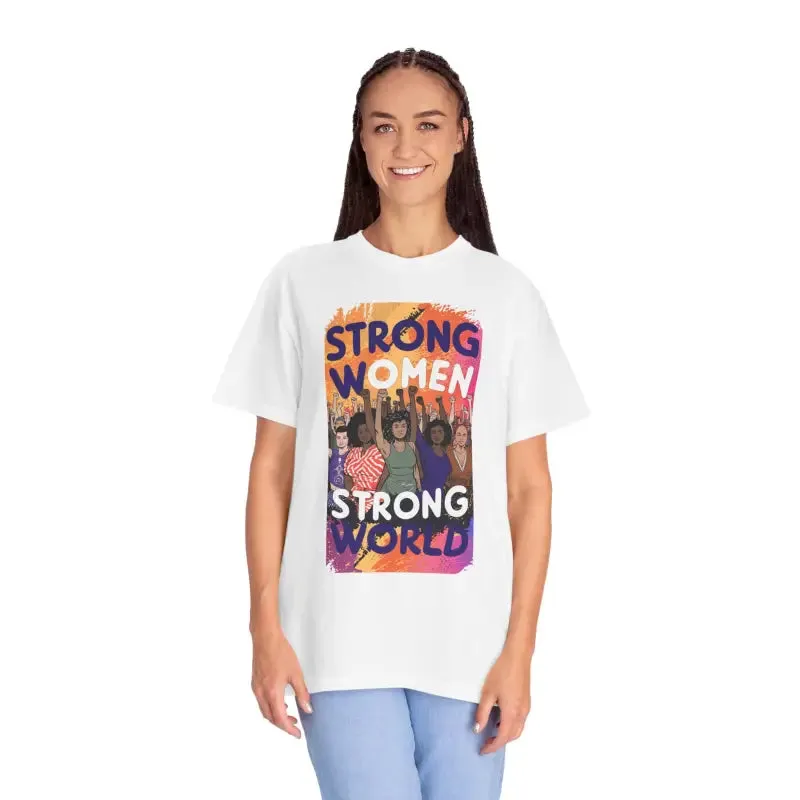 Cozy Womens Day Cotton Tee for Strong Women