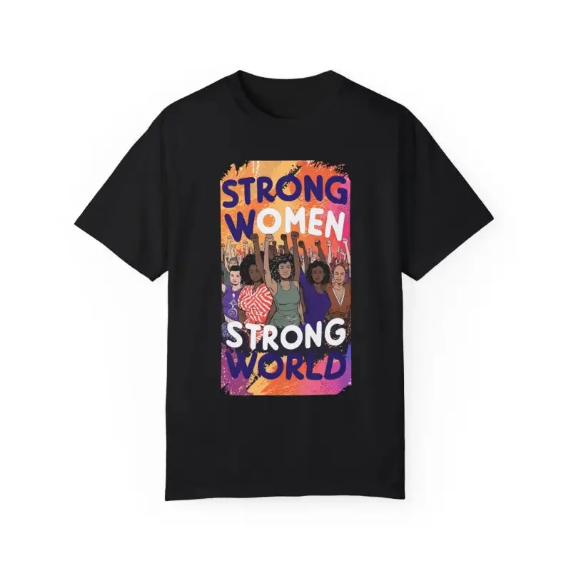 Cozy Womens Day Cotton Tee for Strong Women