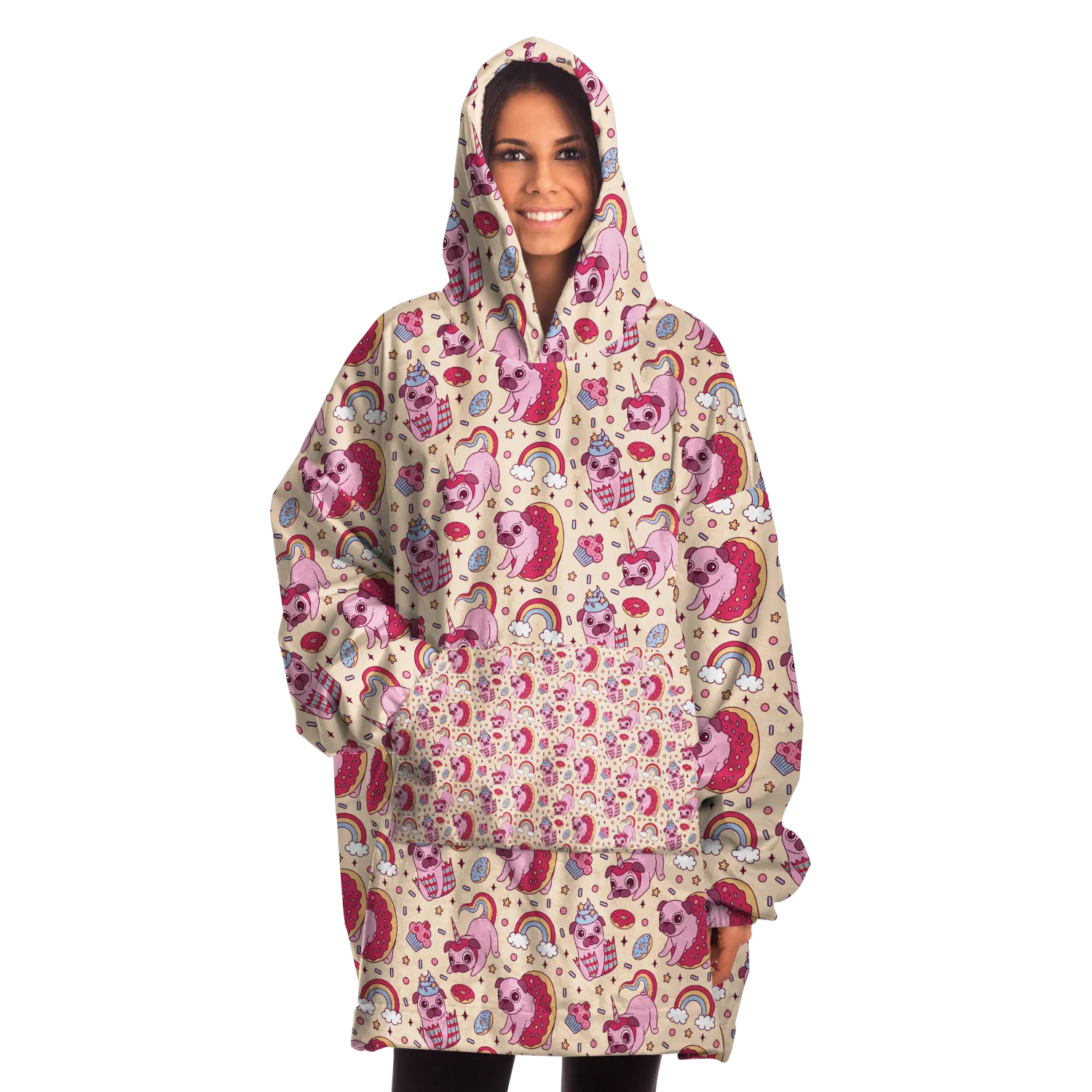 Cute Pug Snuggie
