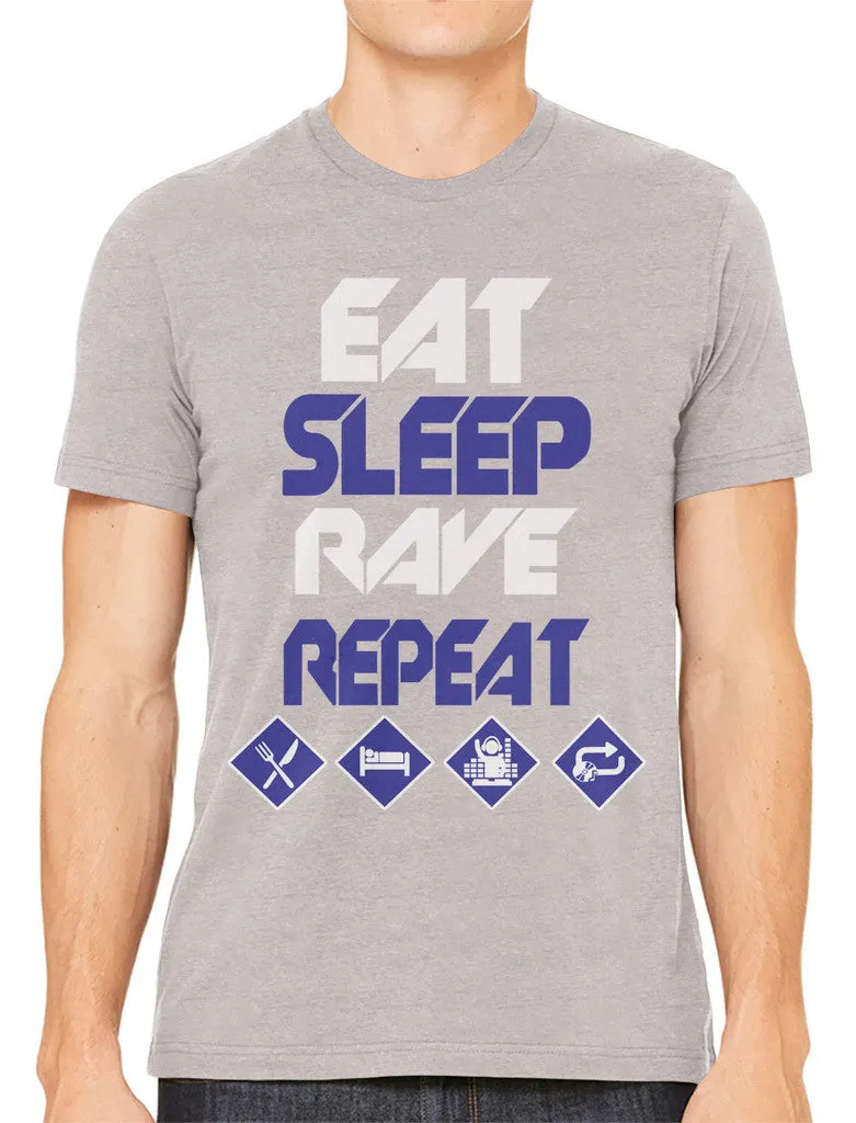 Eat Sleep Rave Repeat Men's T-shirt