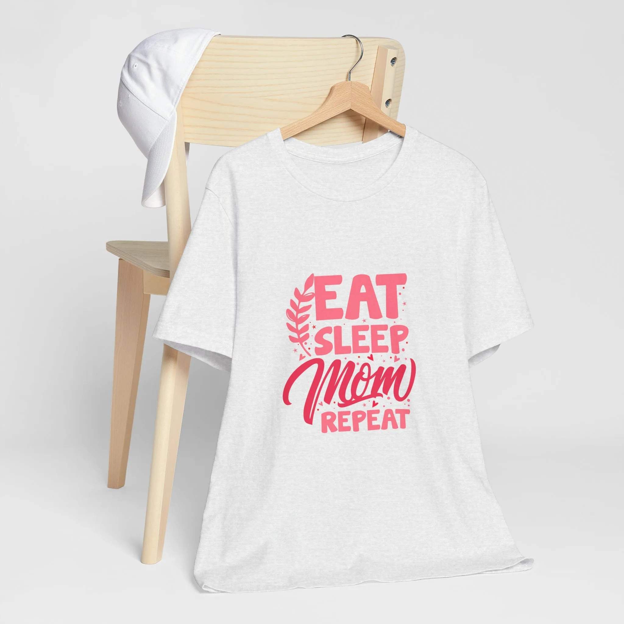 Eat Sleep Repeat Mom T-Shirt - Unisex Garment-Dyed Tee