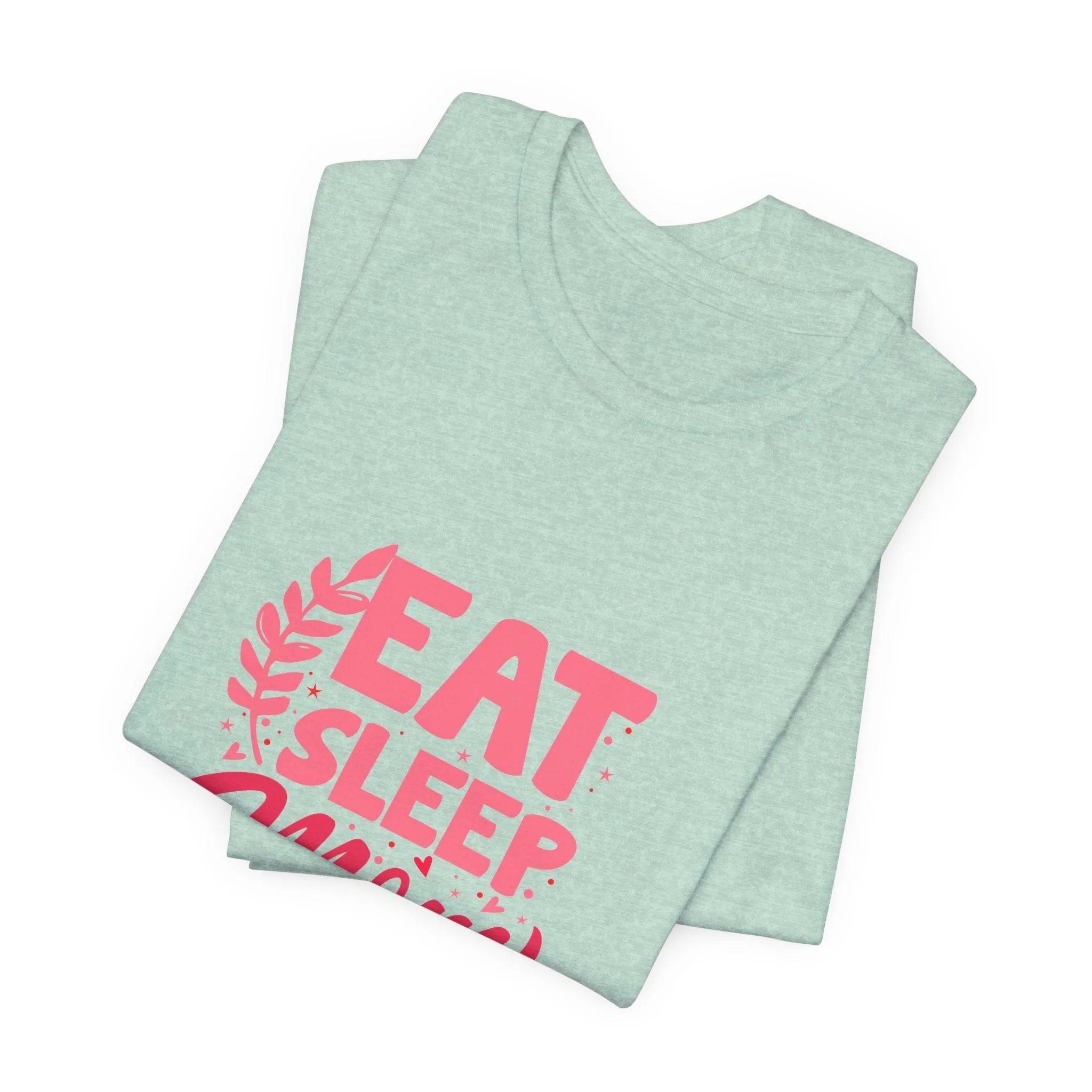 Eat Sleep Repeat Mom T-Shirt - Unisex Garment-Dyed Tee