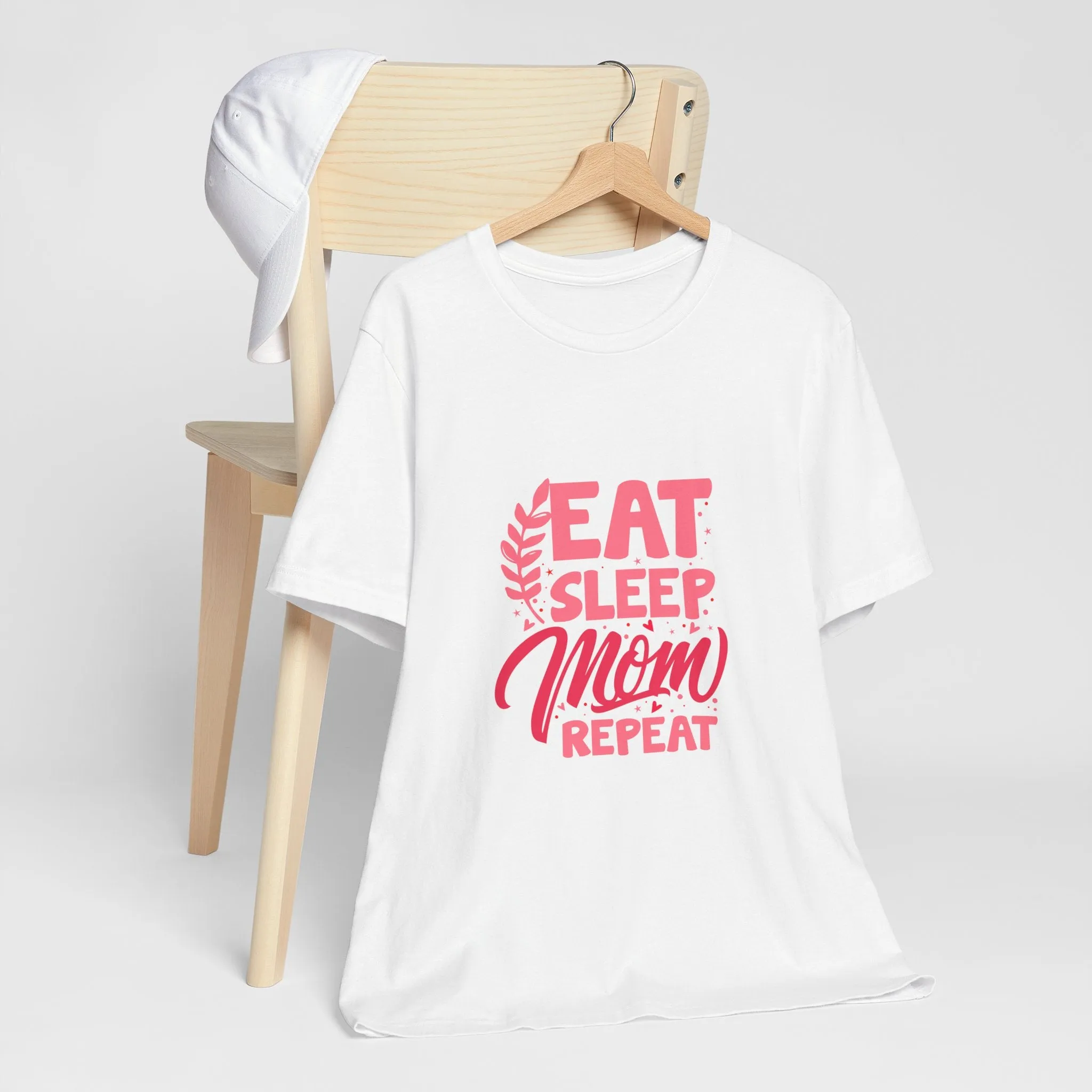 Eat Sleep Repeat Mom T-Shirt - Unisex Garment-Dyed Tee