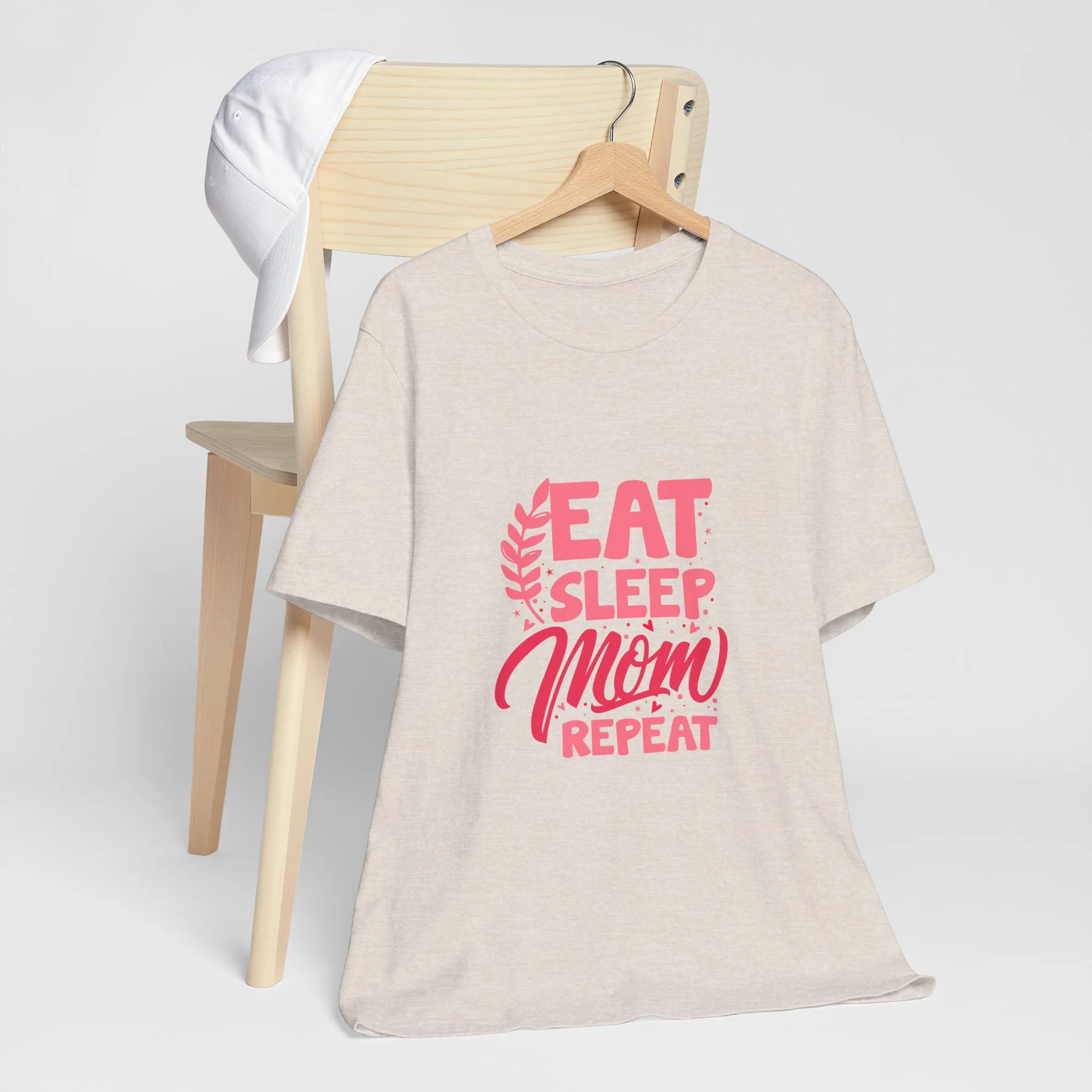Eat Sleep Repeat Mom T-Shirt - Unisex Garment-Dyed Tee