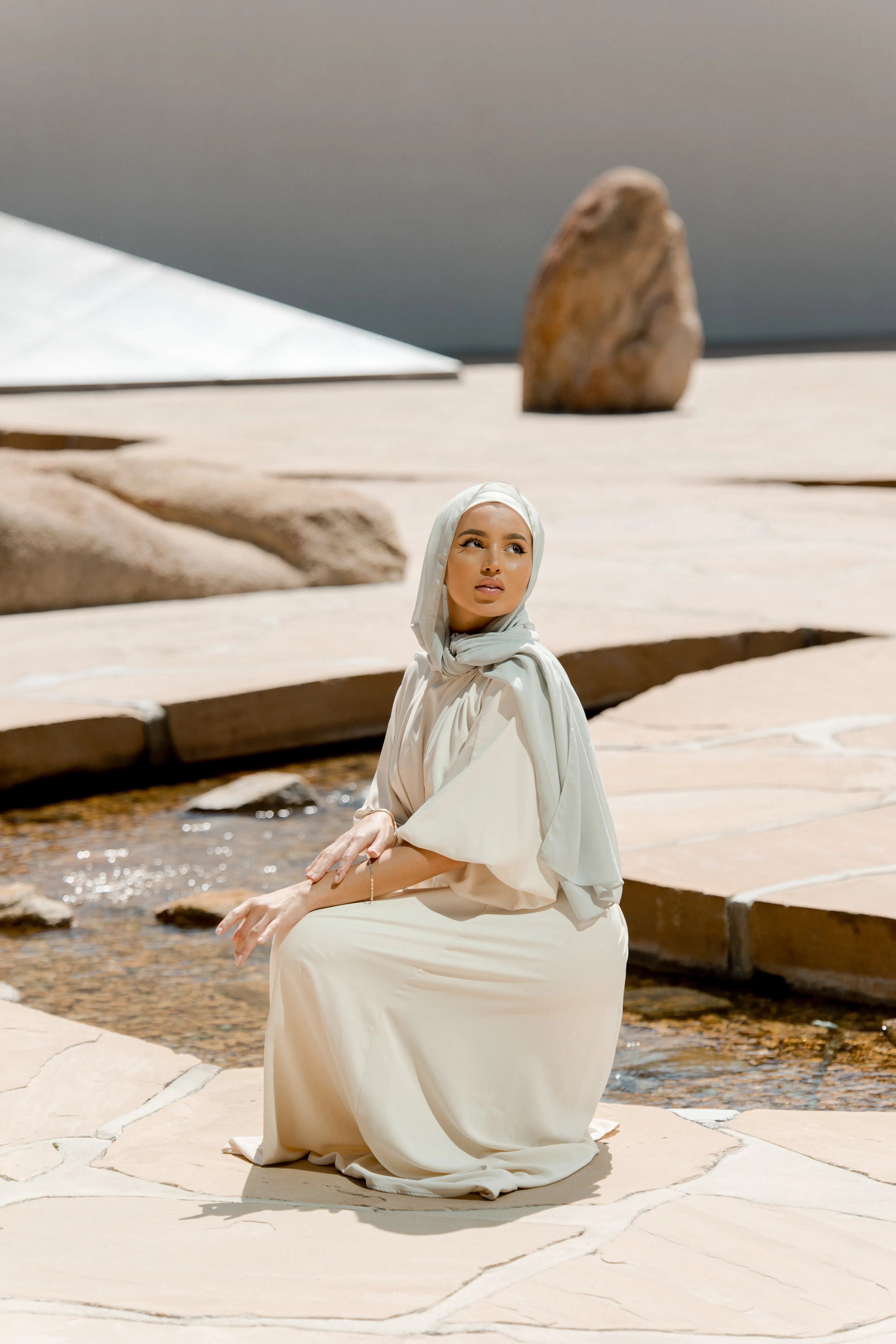 Elmas Maxi Dress - Cream