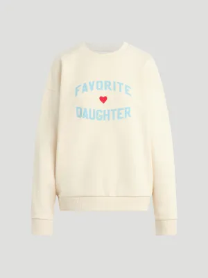 Favorite Daughter Heart Logo Sweatshirt in Baby Blue