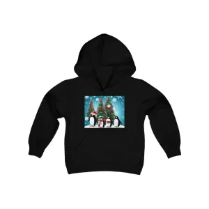Festive Penguins Hoodie for Magical Christmas Cheer