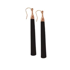 FLAT BLACK EARRINGS