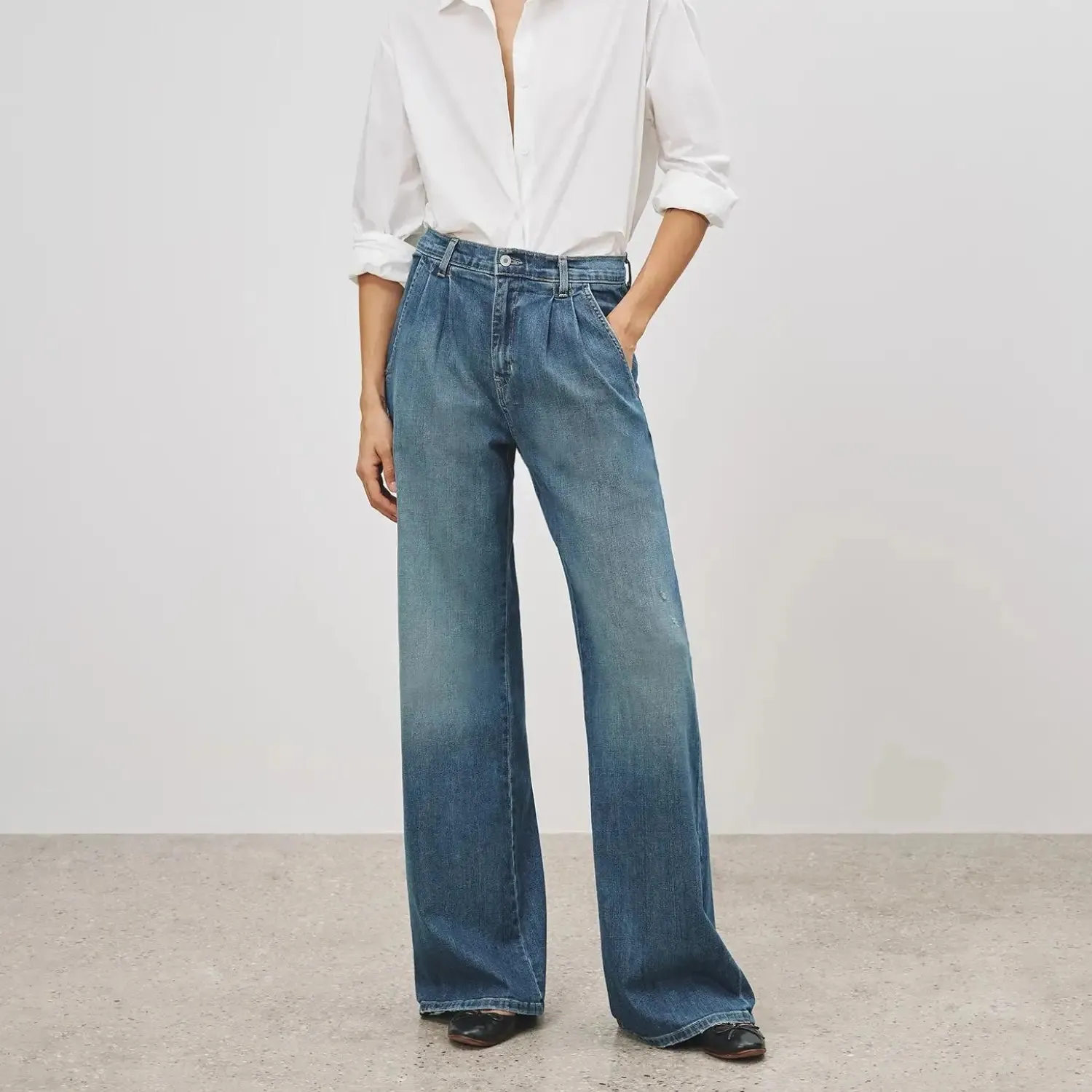 Flora Trouser Jean - Classic Wash