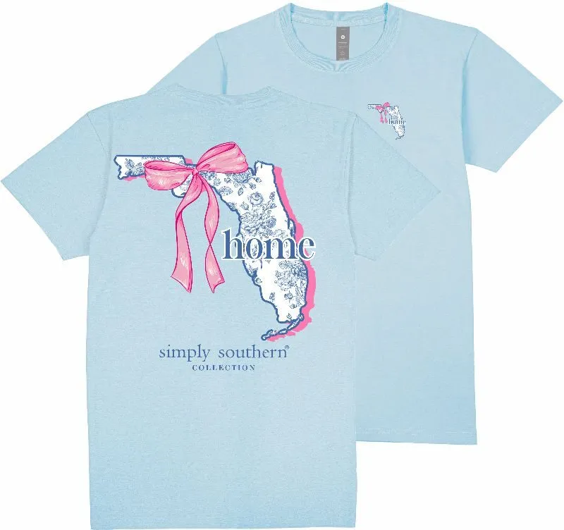 Florida Home Bow Floral State Tee by Simply Southern