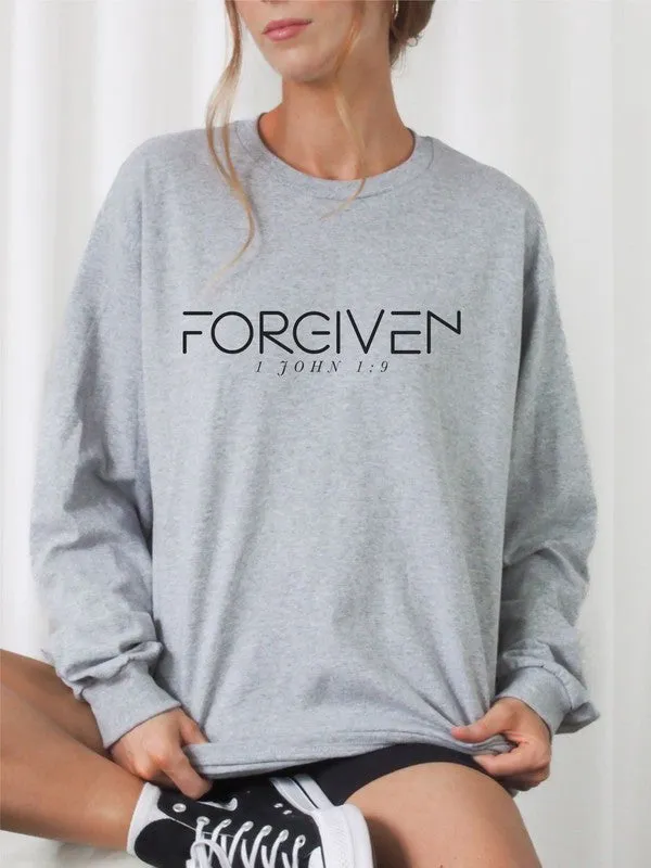 FORGIVEN 1 John 1:9! Sweatshirt