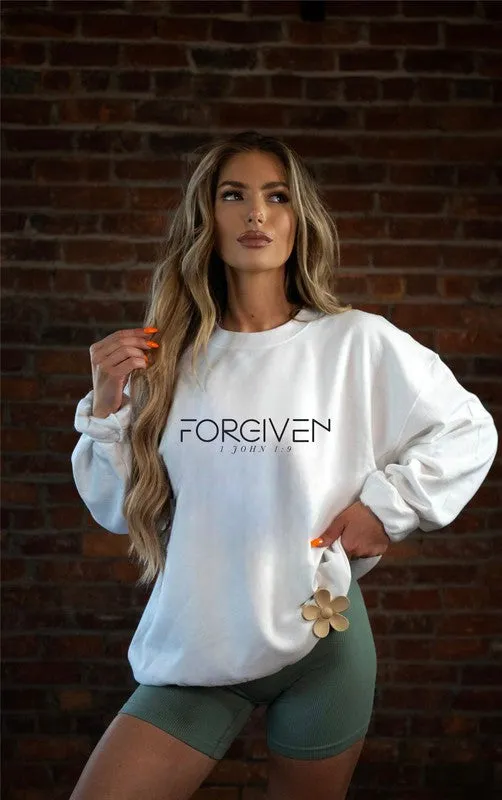 FORGIVEN 1 John 1:9! Sweatshirt