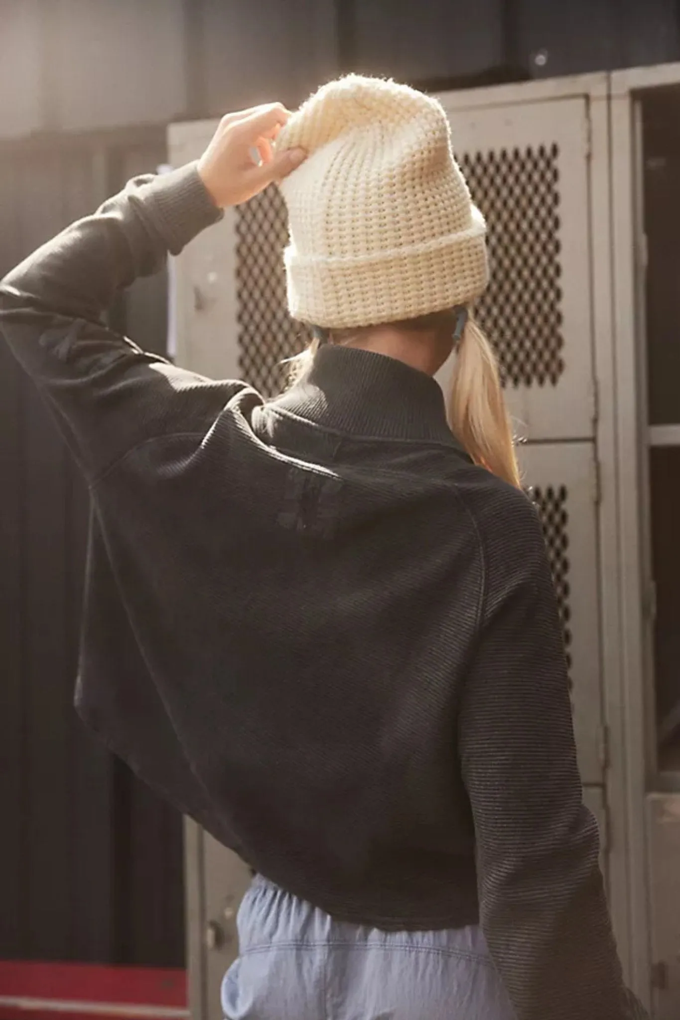 Free People: So Fly Henley Layer Coddy in Black