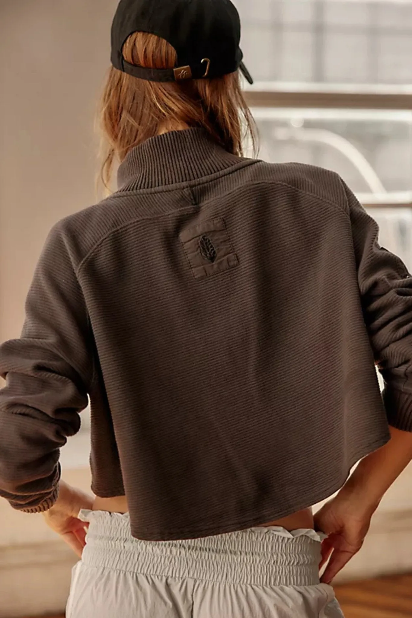Free People: So Fly Henley Layer Coddy in Black
