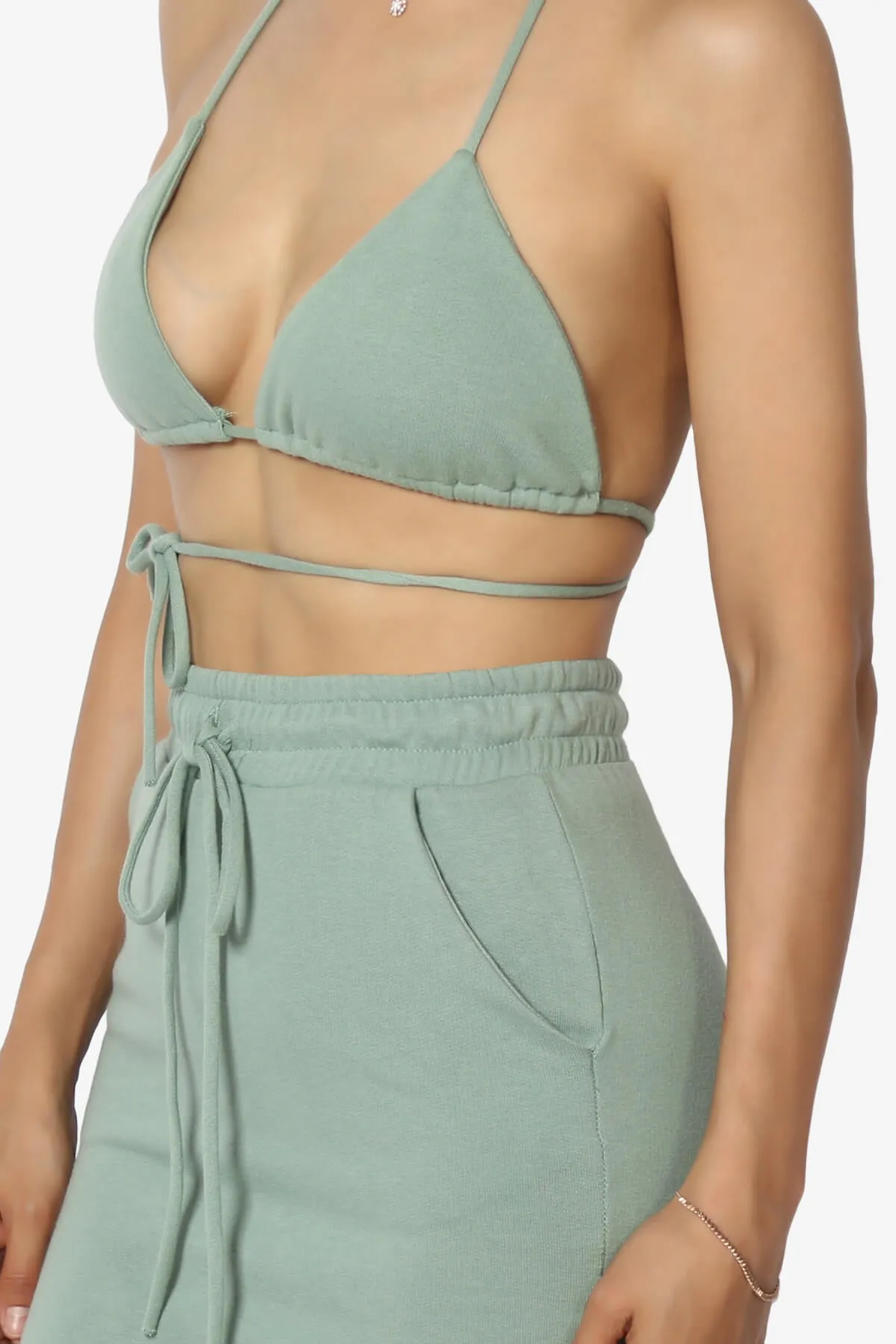 Fury Triangle Bra Top & Mini Skirt SET