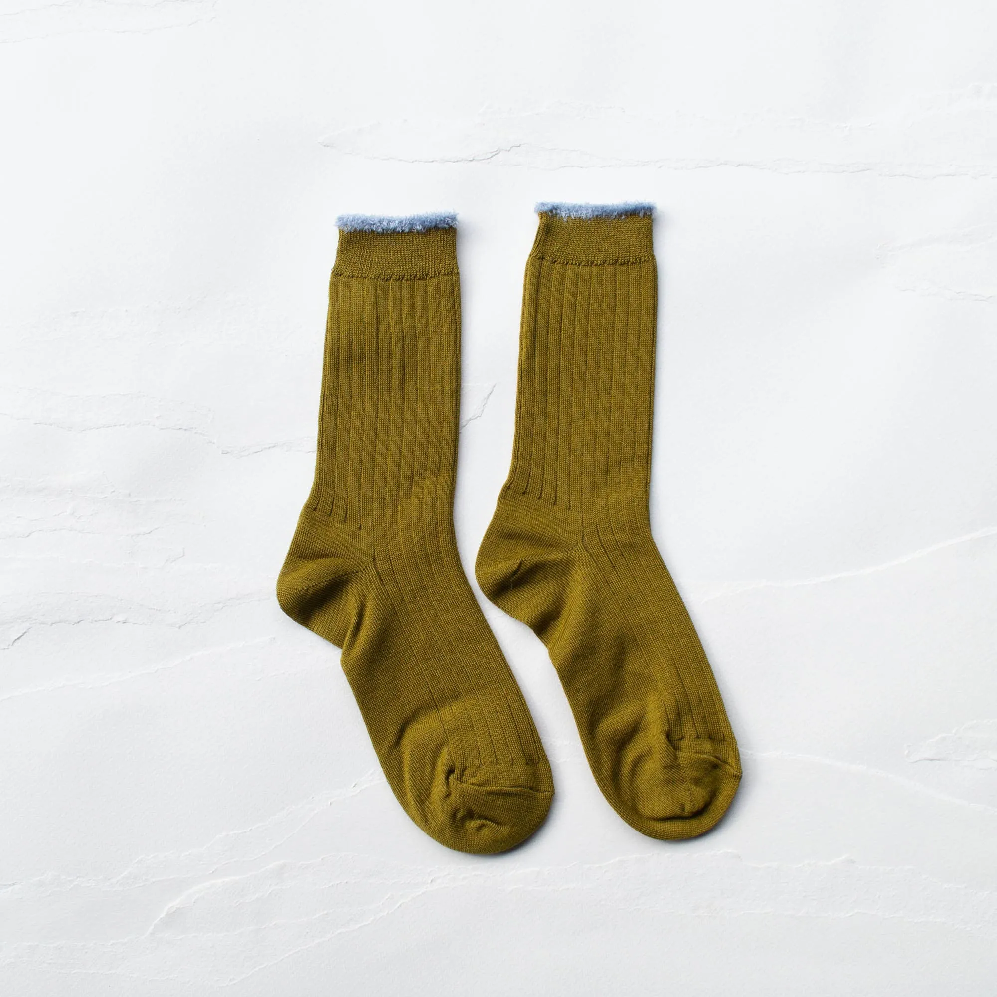 Fuzzy Trim Socks