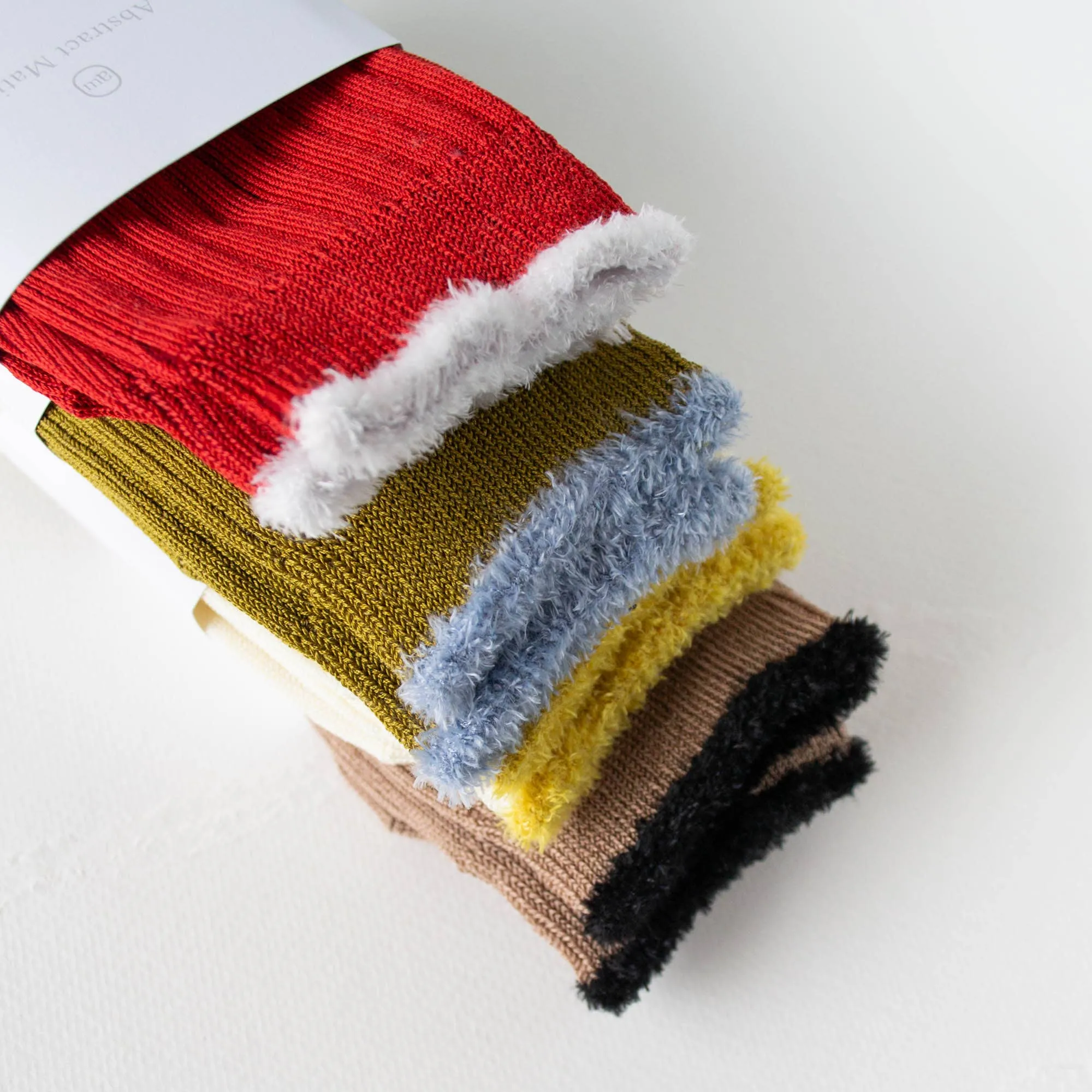 Fuzzy Trim Socks