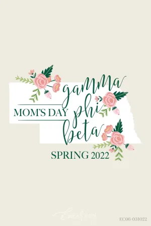 Gamma Phi Beta University of Nebraska-Lincoln Mom's Day T-Shirt