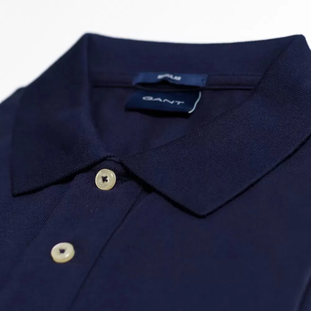 Gant Pique Original Golfer Dark Blue