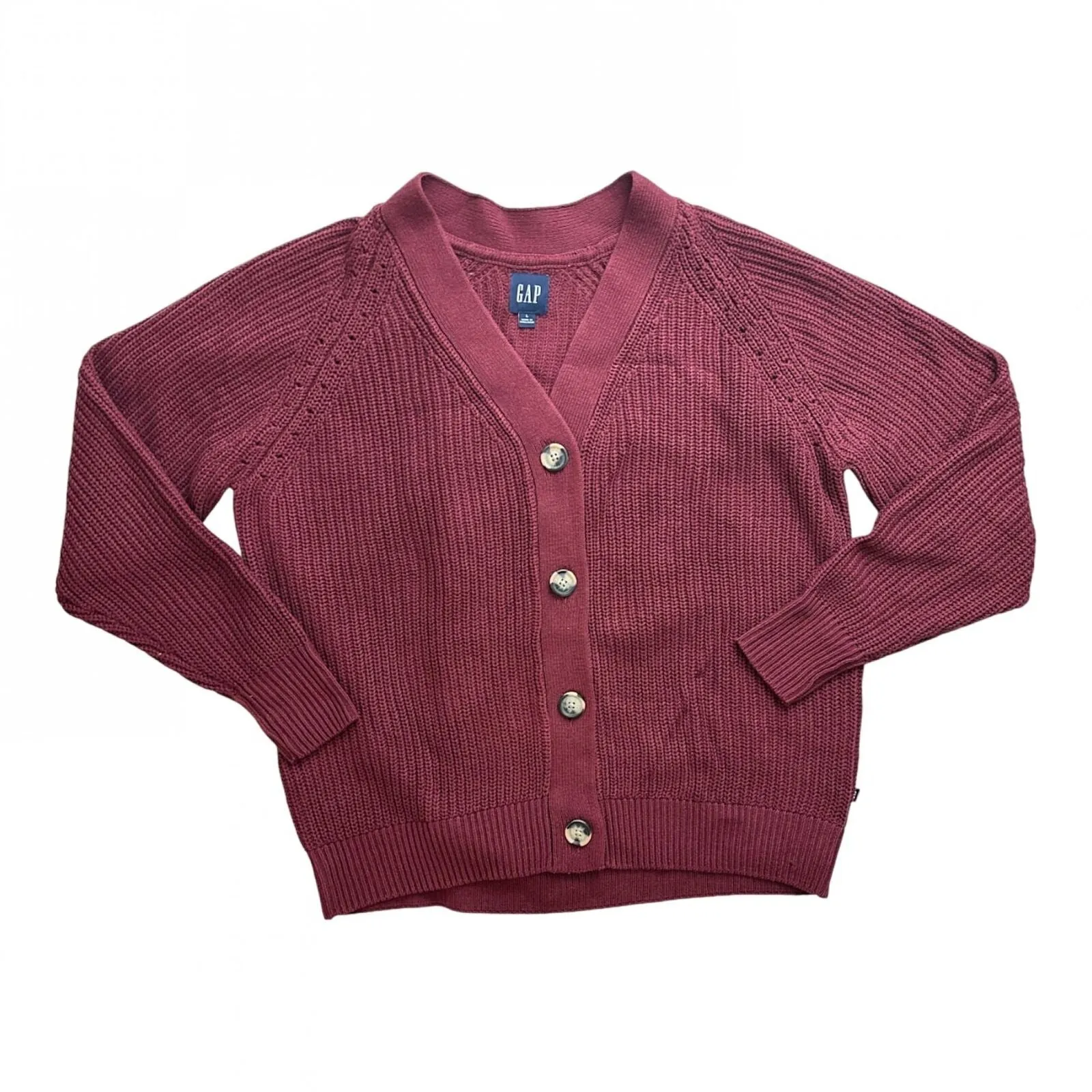 Gap Womens Soft Knit Button Front Relaxed Fit Cardigan 980389358