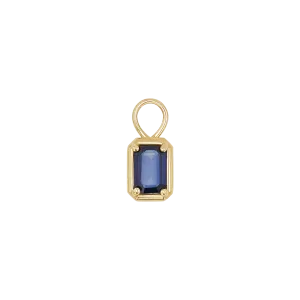 Gemstone Emerald Huggie Charms