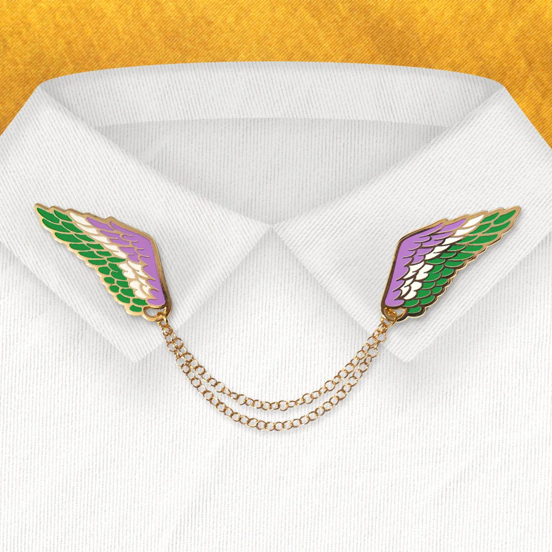 Genderqueer | LGBTQ  connected pins