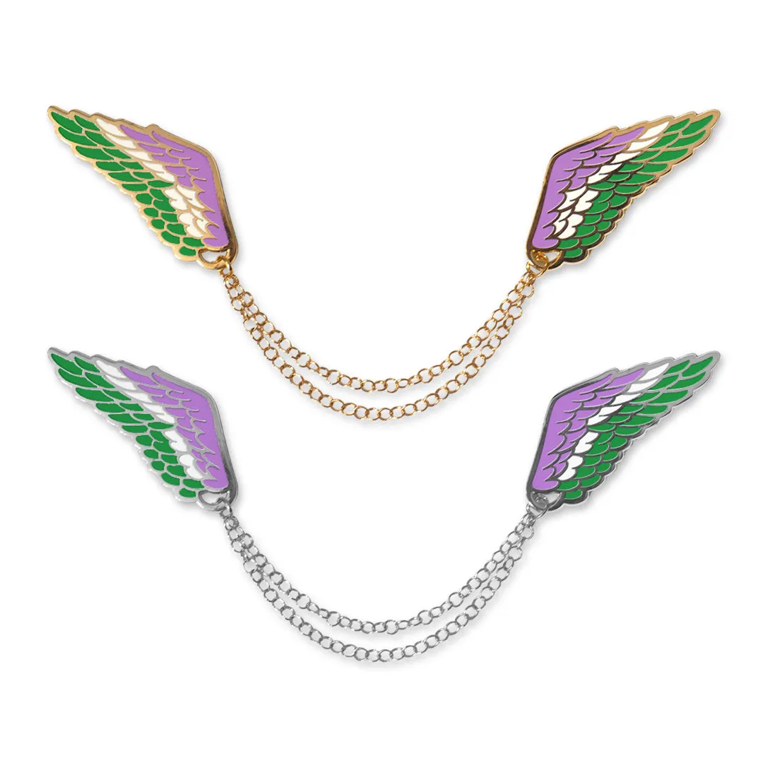 Genderqueer | LGBTQ  connected pins