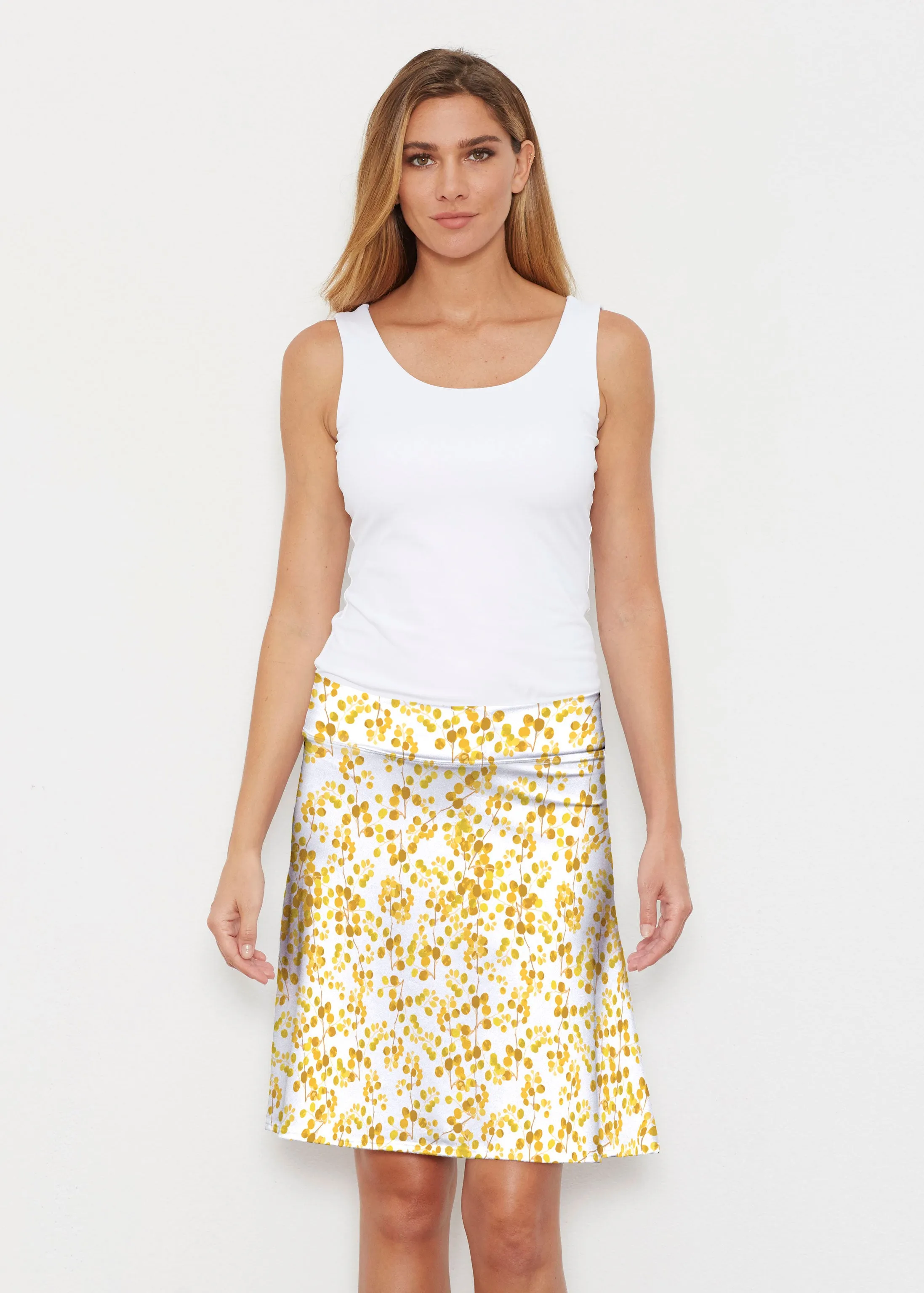 Golden Pome (7846) ~ Silky Brenda Skirt 21 inch