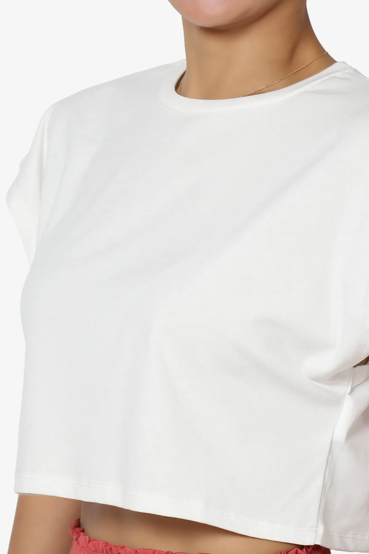 Graya Crew Neck Short Sleeve Crop Tee