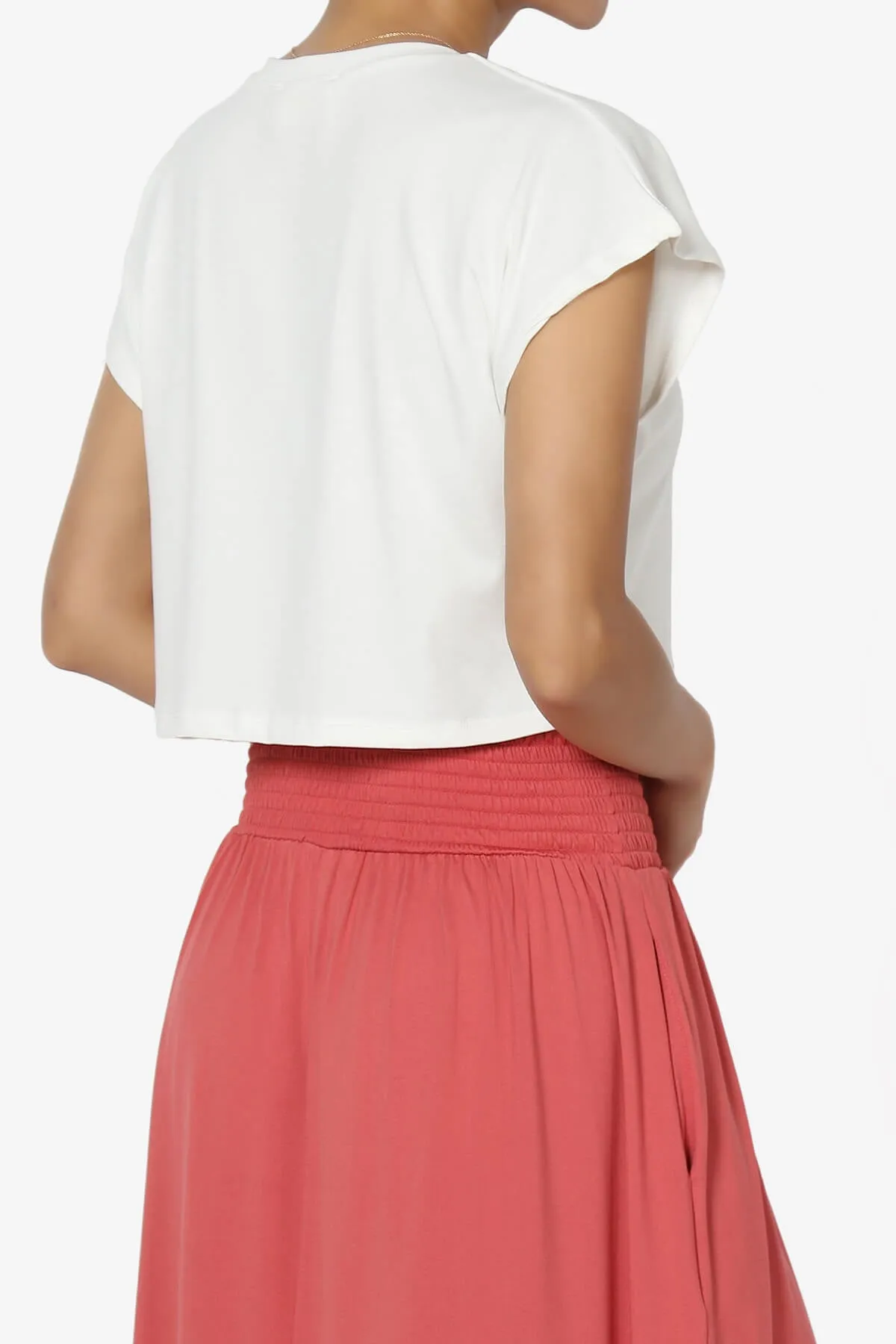 Graya Crew Neck Short Sleeve Crop Tee