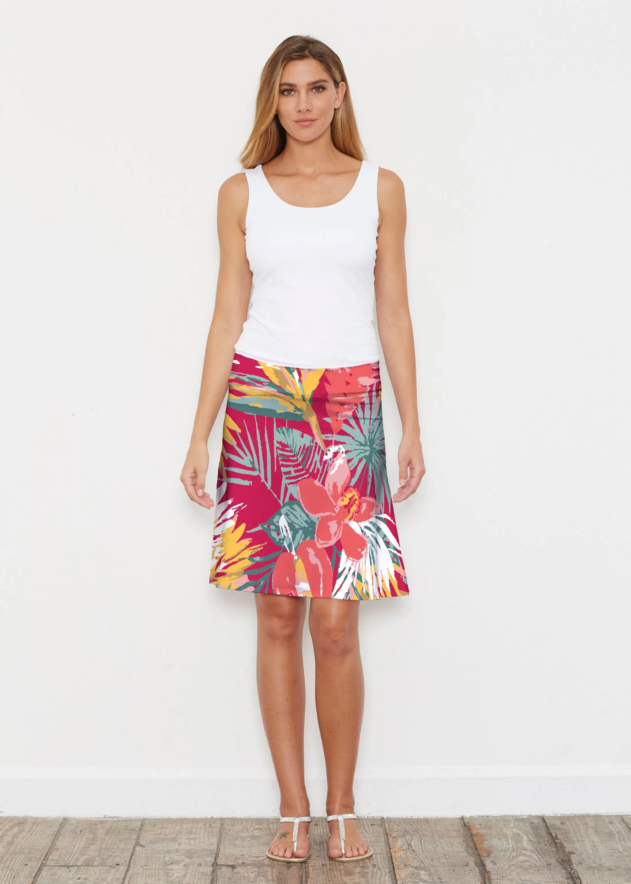 Havana (16152) ~ Silky Brenda Skirt 21 inch