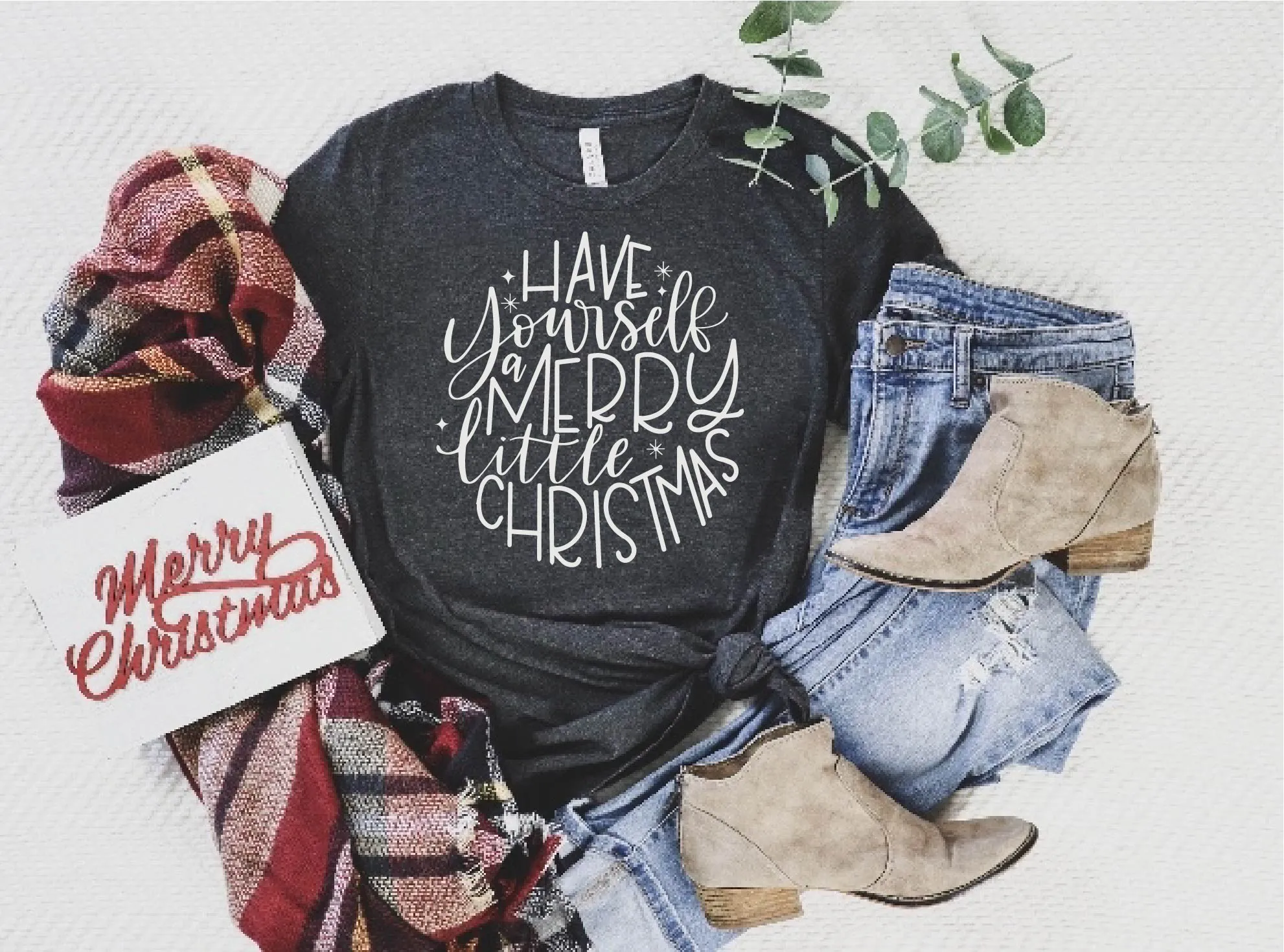 Have Yourself A Merry Little Christmas Christmas Shirt | Unisex Crew