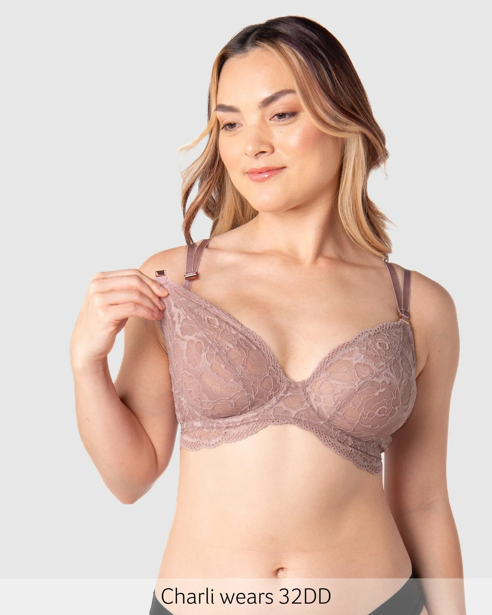 Heroine Plunge Nursing Bra - Mocha
