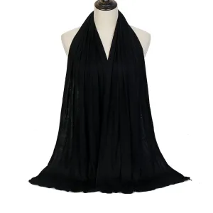 High Quality Stretchy Plain Maxi Scarf Shawl - Ideal for Hijab, Warm Wrap, Eid and Mother's Day Gifts