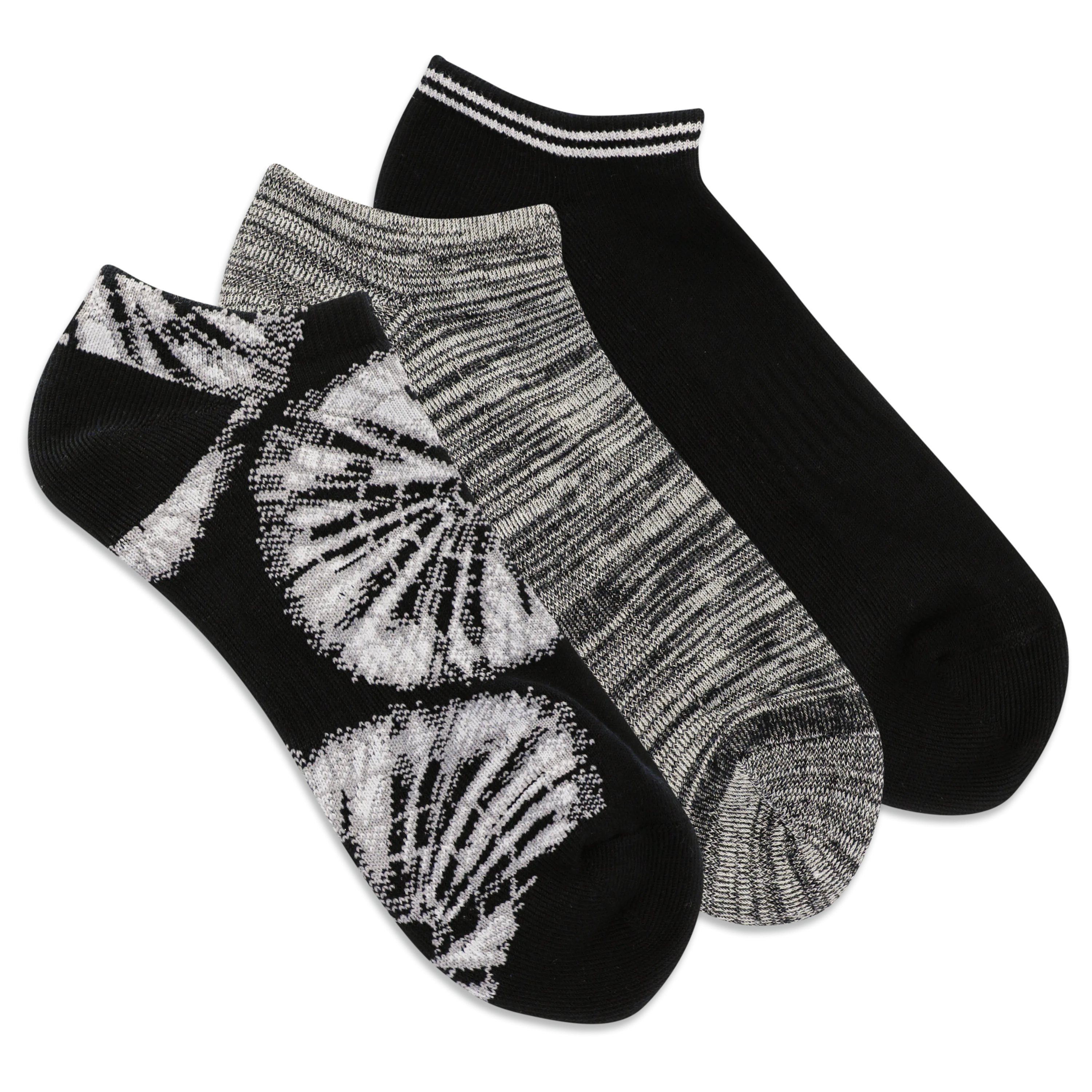 HOTSOX Men's Knit Radial Tie Dye Low Cut Socks 3 Pack