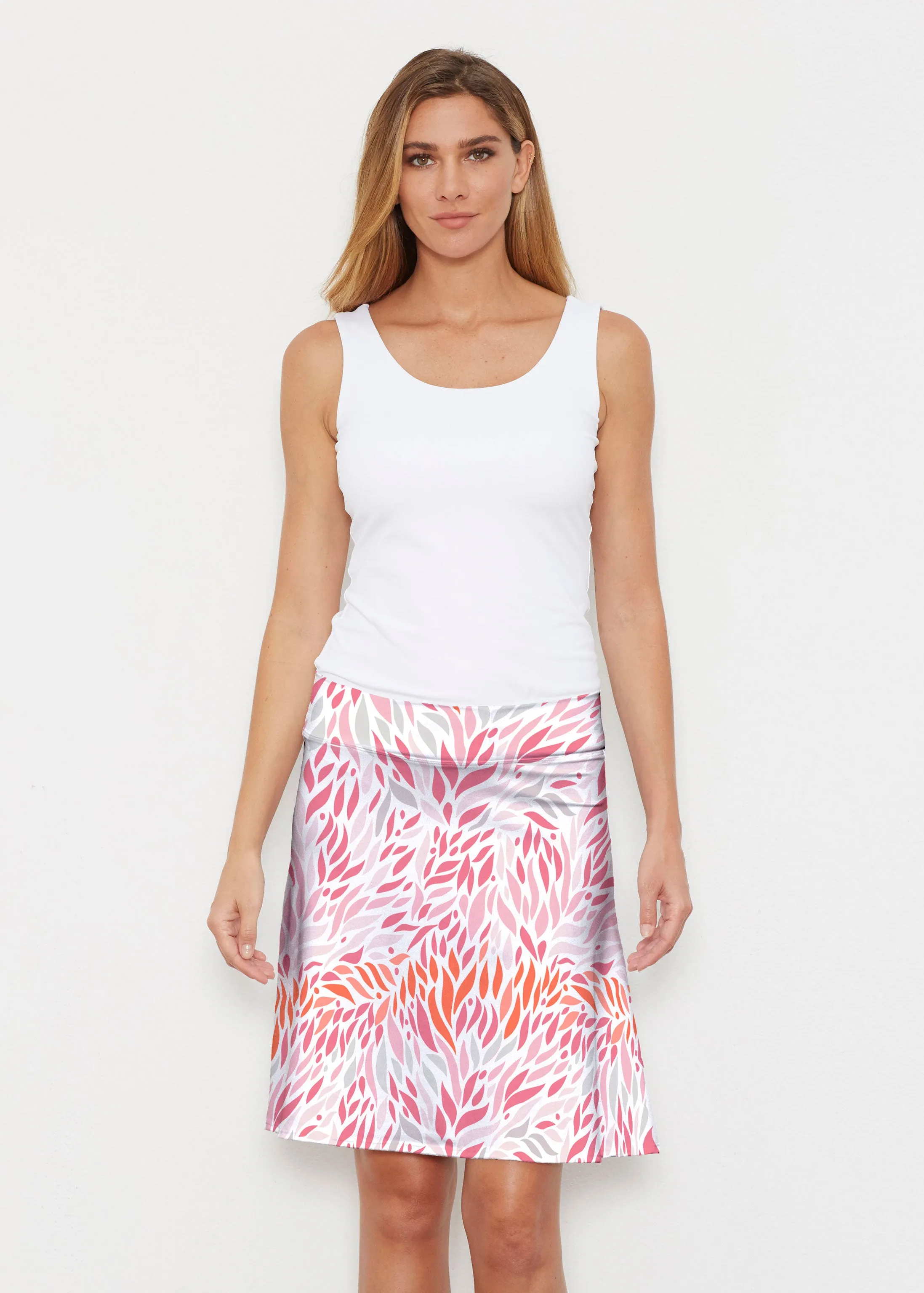 Hotsy Totsy Pink (8145) ~ Silky Brenda Skirt 21 inch