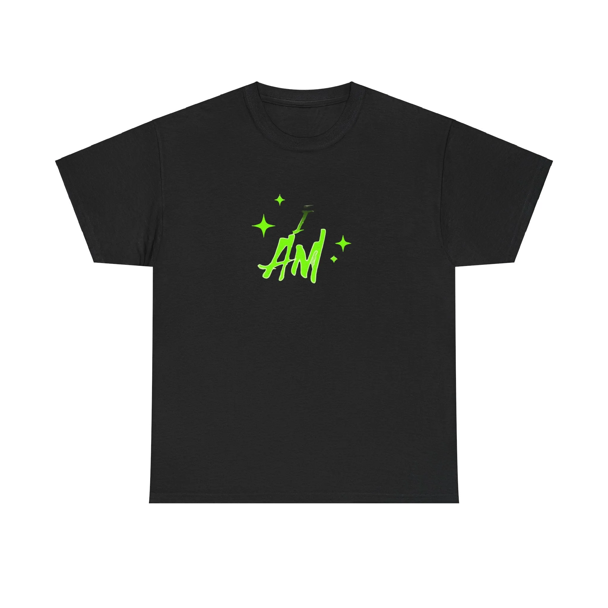 I AM - Chic Neon Graphic Tee, Trendy Unisex T-Shirt, Casual Women’s Fashion, Comfortable Streetwear, Unique Gift for Friends