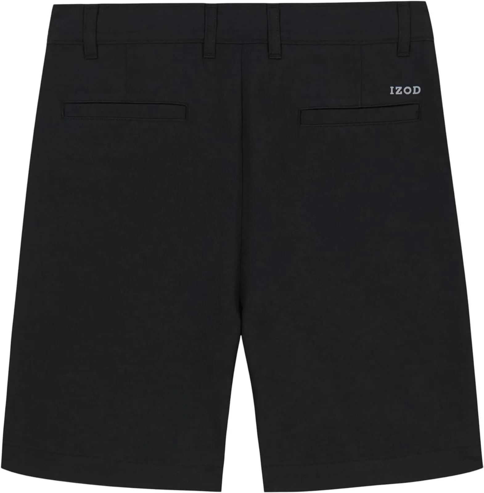 Izod Boys' Golf Swingflex Stretch Straight Fit Shorts Blackout Black 10 Husky