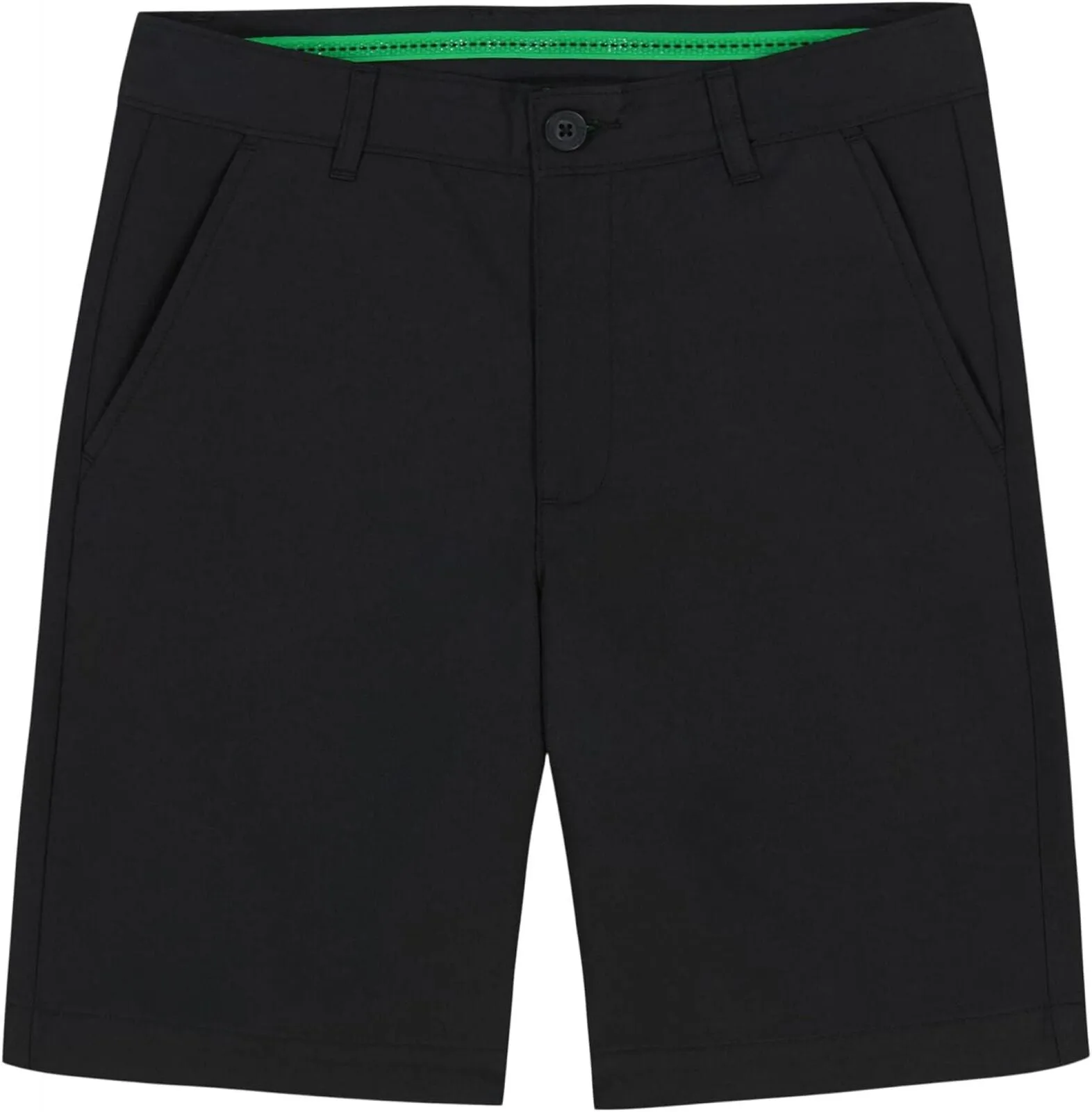 Izod Boys' Golf Swingflex Stretch Straight Fit Shorts Blackout Black 10 Husky